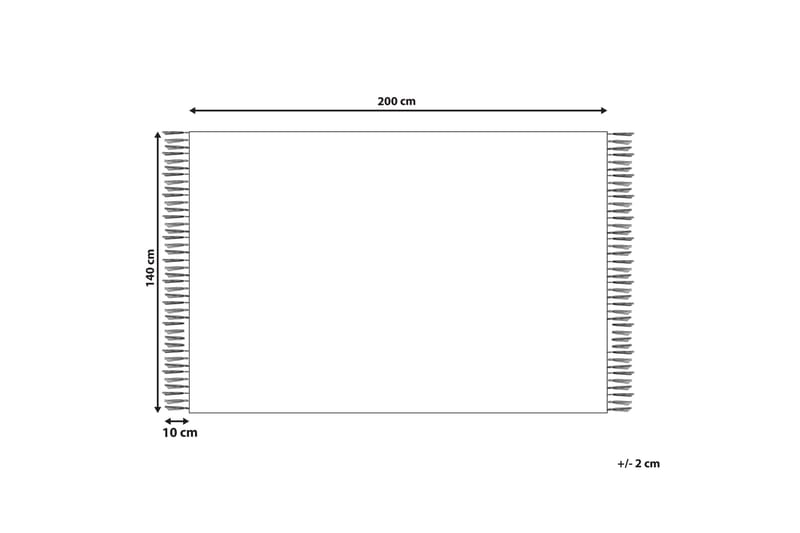Nuru Bomullsteppe 140x200 cm - Beige - Tekstiler & tepper - Teppe & matte - Moderne matte - Bomullsmatter