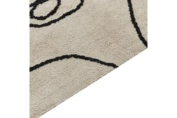 Nuru Bomullsteppe 140x200 cm - Beige - Tekstiler & tepper - Teppe & matte - Moderne matte - Bomullsmatter