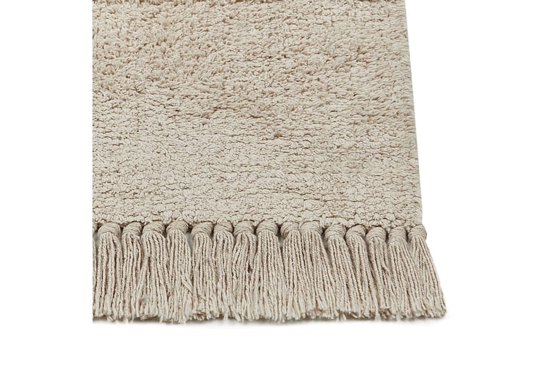 Nuru Bomullsteppe 140x200 cm - Beige - Tekstiler & tepper - Teppe & matte - Moderne matte - Bomullsmatter
