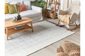 Omerli Ullteppe 160x230 cm - Svart/hvit - Tekstiler & tepper - Teppe & matte - Moderne matte - Ullteppe