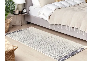 Omerli Ullteppe 80x150 cm - Svart/hvit - Tekstiler & tepper - Teppe & matte - Moderne matte - Ullteppe