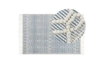 Orhaneli Ullteppe 160x230 cm - Blå - Tekstiler & tepper - Teppe & matte - Moderne matte - Ullteppe