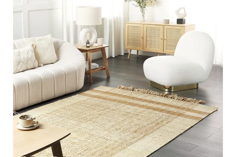 Ortaoba Juteteppe 160x230 cm - Beige - Tekstiler & tepper - Teppe & matte - Moderne matte - Jutematter & hampematter