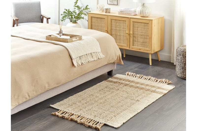 Ortaoba Juteteppe 80x150 cm - Beige - Tekstiler & tepper - Teppe & matte - Moderne matte - Jutematter & hampematter