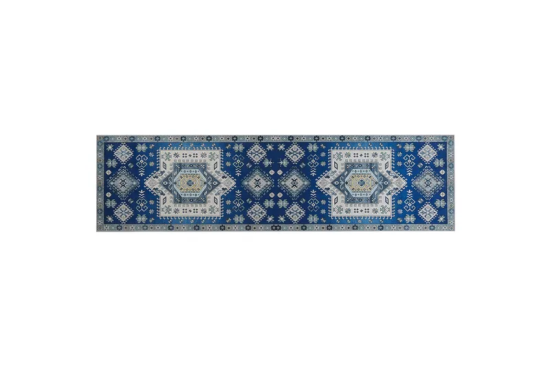 Parvakaldi Ryeteppe 80x300 cm, Blå