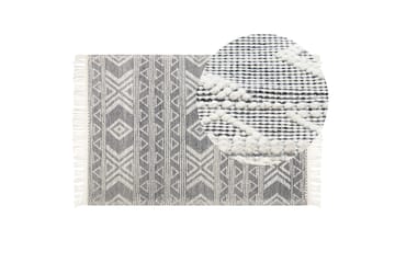 Pazar Ullteppe 160x230 cm - Svart/hvit - Tekstiler & tepper - Teppe & matte - Moderne matte - Ullteppe