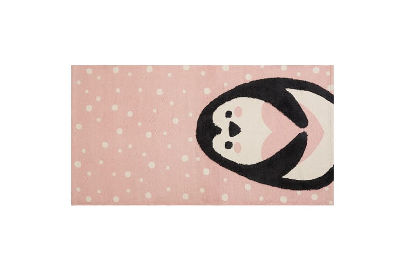 Pengkol Bomullsteppe 80x150 cm, Rosa