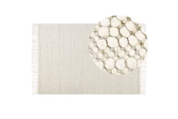 Pertek Ullteppe 160x230 cm - Beige - Tekstiler & tepper - Teppe & matte - Moderne matte - Ullteppe