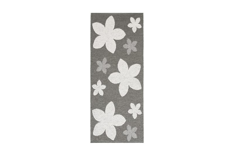 Plastmatte Flower 70x350 Vendbar PVC Grå - Horredsmattan - Plasttepper - Små tepper - Plastmatte balkong - Plastmatte kjøkken & kjøkkenteppe