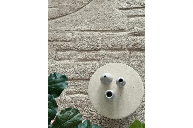 Pure Ullteppe 240x340 cm Rektangulær - Beige - Tekstiler & tepper - Teppe & matte - Moderne matte - Ullteppe