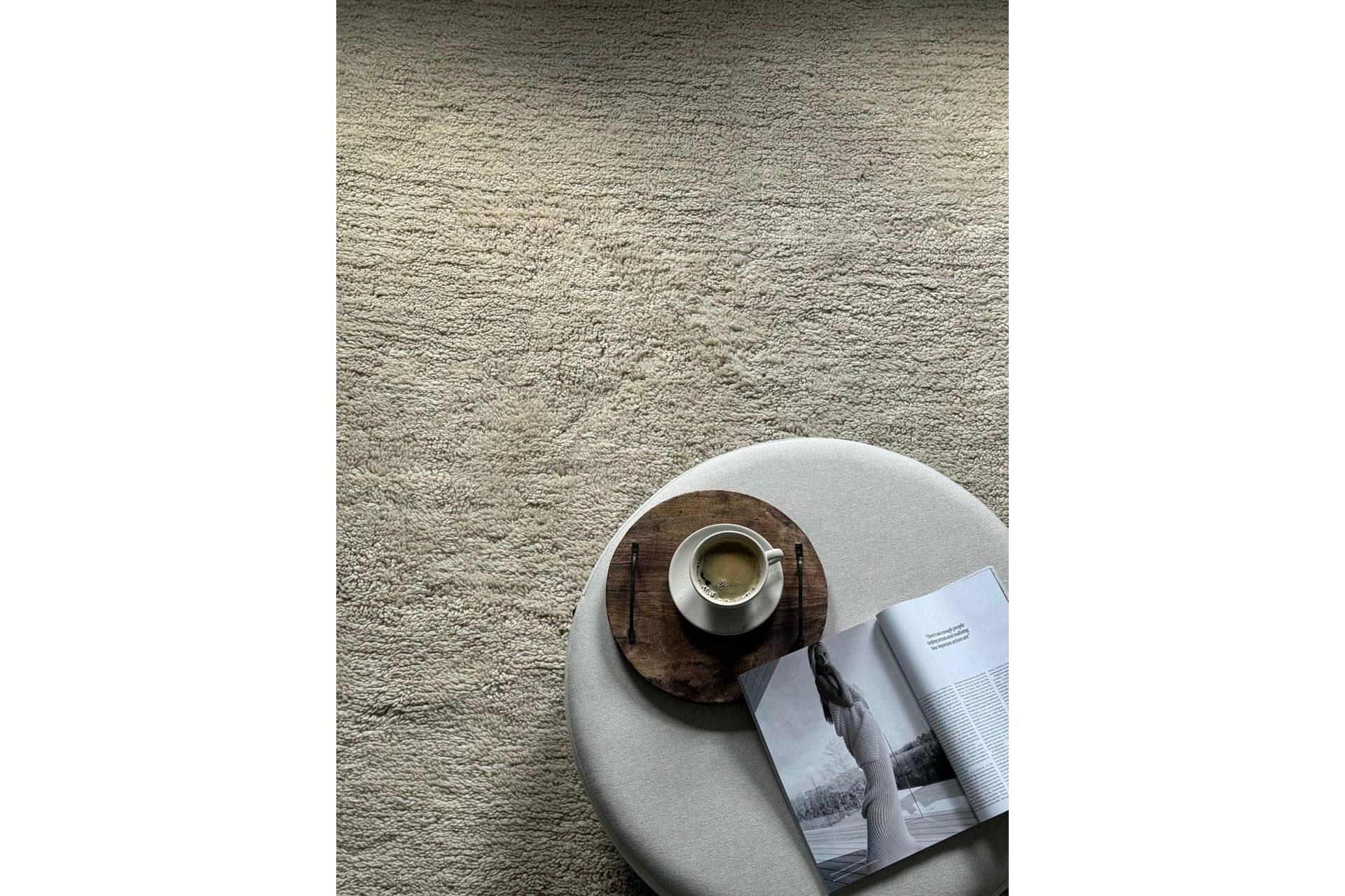 Pure Ullteppe 240x340 cm Rektangulær - Beige - Tekstiler & tepper - Teppe & matte - Moderne matte - Ullteppe