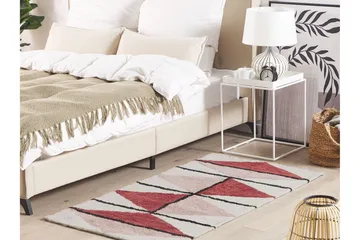 Purnia Ryeteppe 80x150 cm - Rød - Tekstiler & tepper - Teppe & matte - Moderne matte - Ryetepper