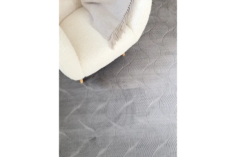 Ranjana Friezeteppe 160x230 cm Rektangulært - Grå - Tekstiler & tepper - Teppe & matte - Moderne matte - Wiltontepper