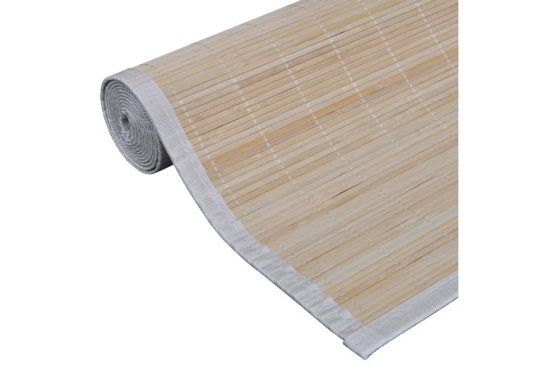 Rektangulrt gulvteppe 150 x 200 cm naturlig bambus - Beige - Jutematter & hampematter - Sisaltepper