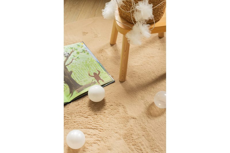 Relax Ryeteppe Rund 120 cm - Beige - Tekstiler & tepper - Teppe & matte - Moderne matte - Ryetepper