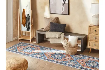 Ritapuram Ryeteppe 80x300 cm - Blå - Tekstiler & tepper - Teppe & matte - Moderne matte - Gangmatter