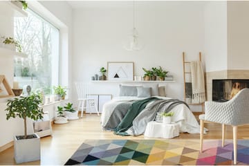 Riviera Ullteppe 140x200 cm Rektangulær - Flerfarget - Tekstiler & tepper - Teppe & matte - Moderne matte - Ullteppe