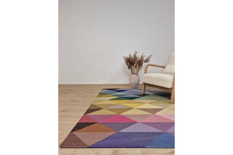 Riviera Ullteppe 140x200 cm Rektangulær - Flerfarget - Tekstiler & tepper - Teppe & matte - Moderne matte - Ullteppe