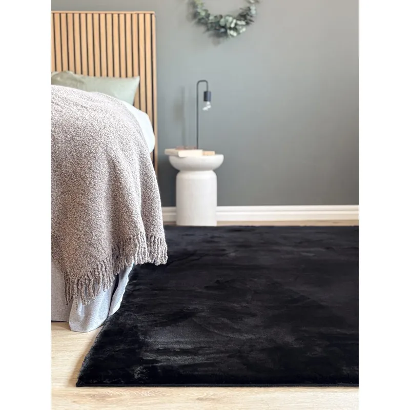 Ryematte Heaven - 120x170 cm, Svart - Tekstiler & tepper - Teppe & matte - Moderne matte - Ryetepper
