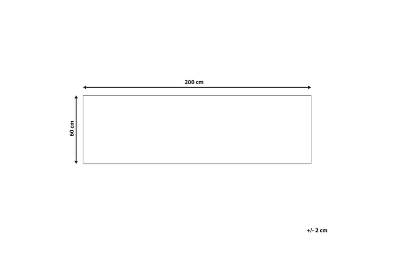 Ryeteppe Charvad 60x200 cm - Blå - Tekstiler & tepper - Teppe & matte - Moderne matte - Ryetepper