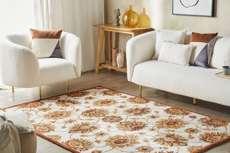 Ryeteppe Ezine 200x200 cm - Beige - Tekstiler & tepper - Teppe & matte - Moderne matte - Ullteppe