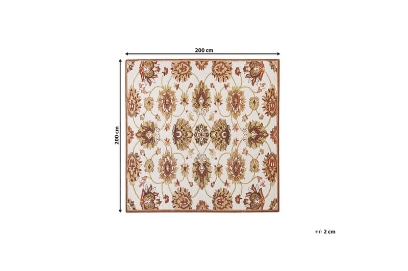 Ryeteppe Ezine 200x200 cm - Beige - Tekstiler & tepper - Teppe & matte - Moderne matte - Ullteppe
