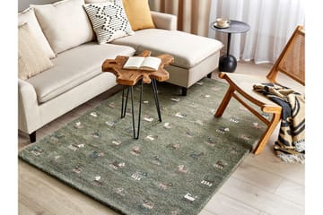 Ryeteppe Kizarli 140x200 cm - Grønn - Tekstiler & tepper - Teppe & matte - Moderne matte - Ryetepper