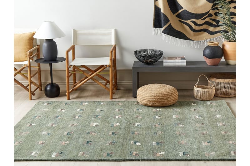 Ryeteppe Kizarli 160x230 cm, Grønn