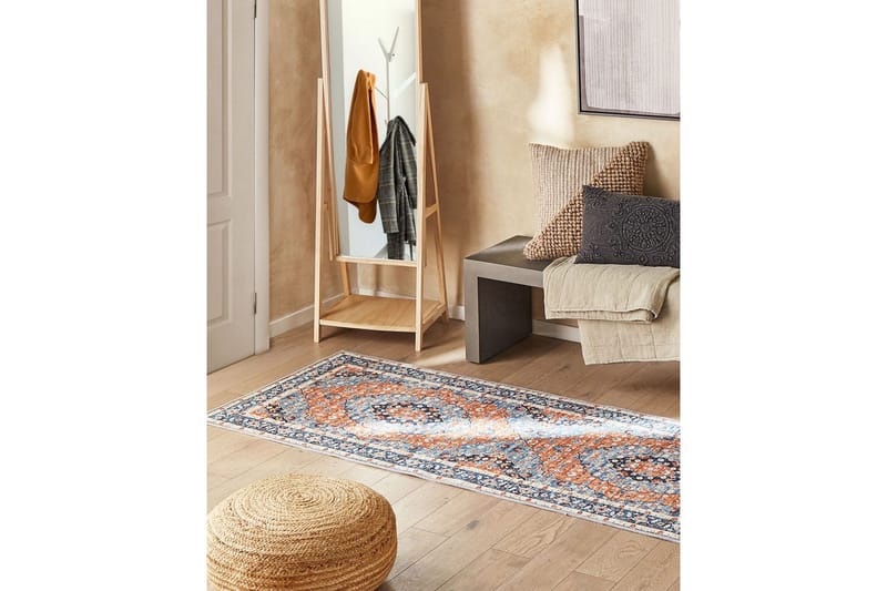 Ryeteppe Midalam 80x240 cm - Blå - Tekstiler & tepper - Teppe & matte - Moderne matte - Gangmatter