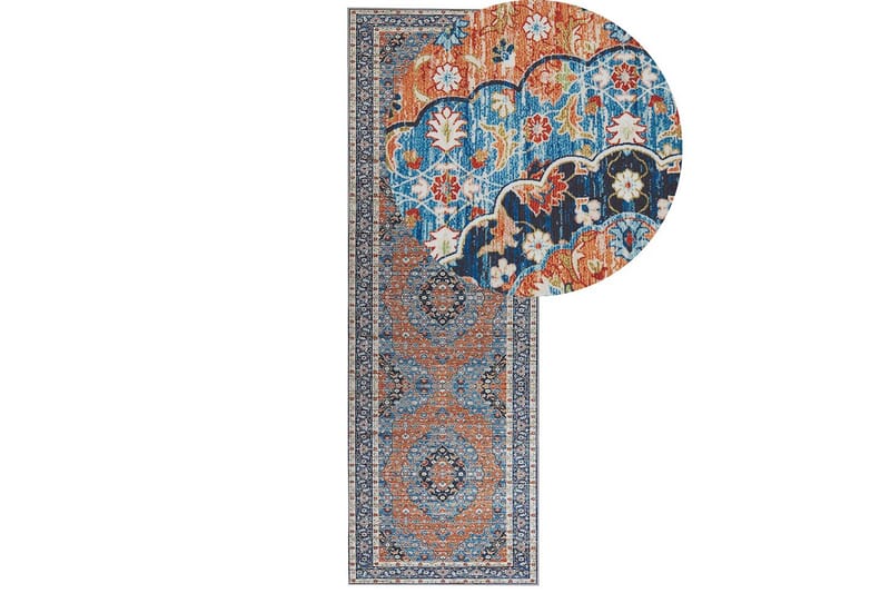 Ryeteppe Midalam 80x240 cm - Blå - Tekstiler & tepper - Teppe & matte - Moderne matte - Gangmatter