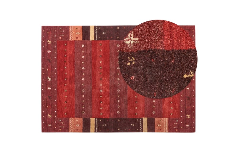 Ryeteppe Sinanli 160x230 cm - Rød - Tekstiler & tepper - Teppe & matte - Moderne matte - Ryetepper