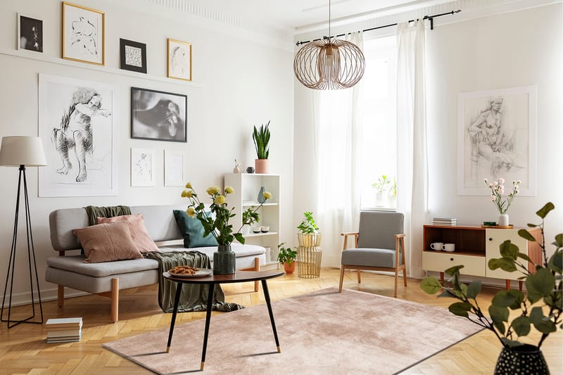 Cozy Ryeteppe 133x190 cm Rektangulær - Lin - Tekstiler & tepper - Teppe & matte - Moderne matte - Ryetepper