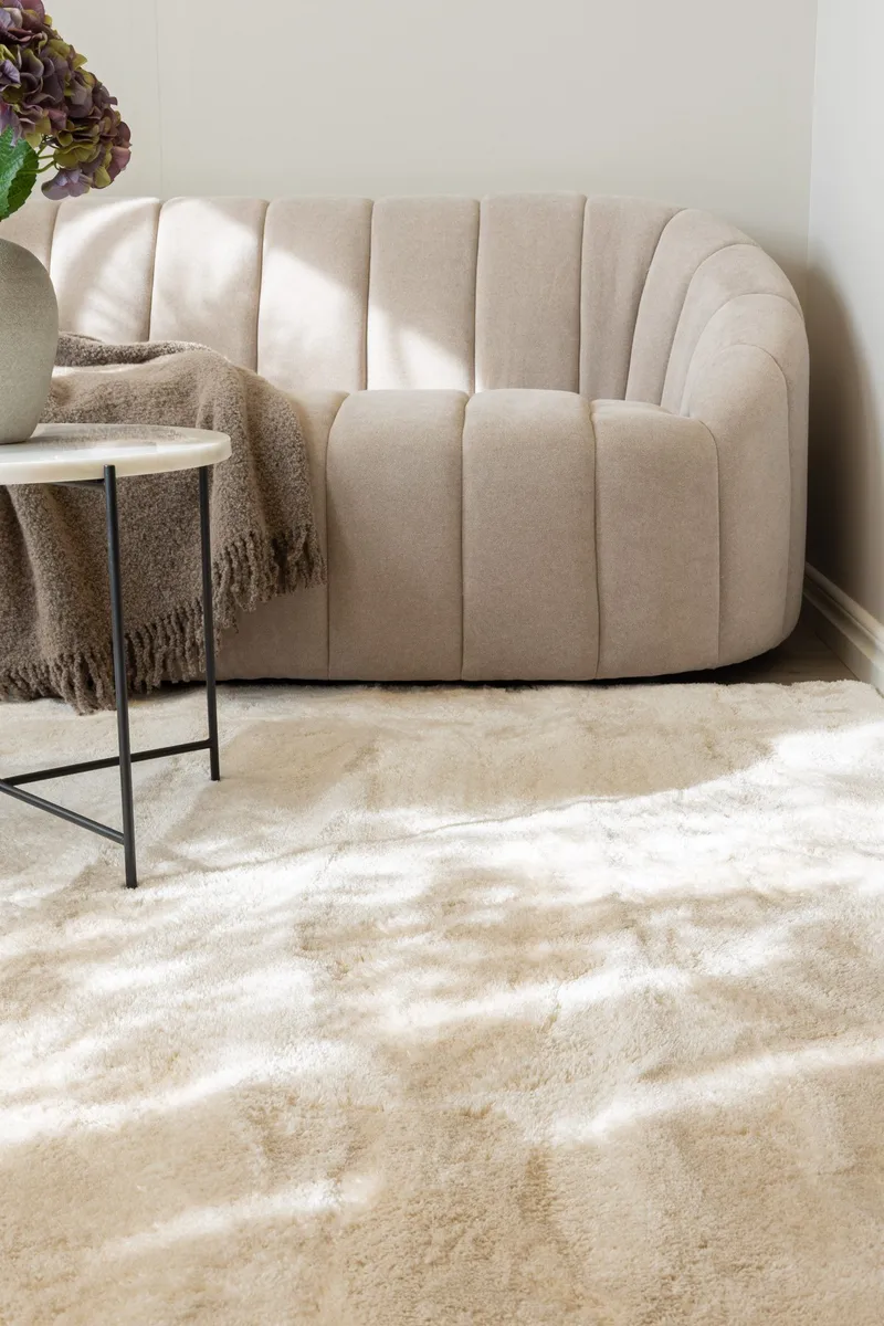 Cozy Ryeteppe 133x190 cm Rektangulær - Natur - Tekstiler & tepper - Teppe & matte - Moderne matte - Ryetepper