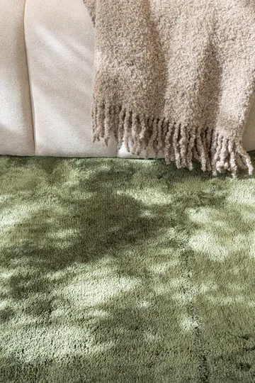 Cozy Ryeteppe 160 cm Rund - Grønn - Tekstiler & tepper - Teppe & matte - Moderne matte - Ryetepper