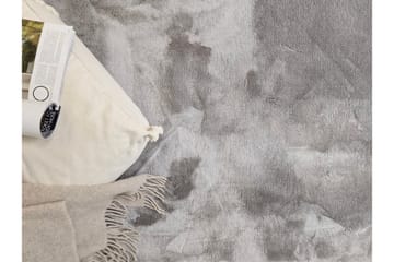 Cozy Ryeteppe 160 cm Rund - Sølv - Tekstiler & tepper - Teppe & matte - Moderne matte - Ryetepper