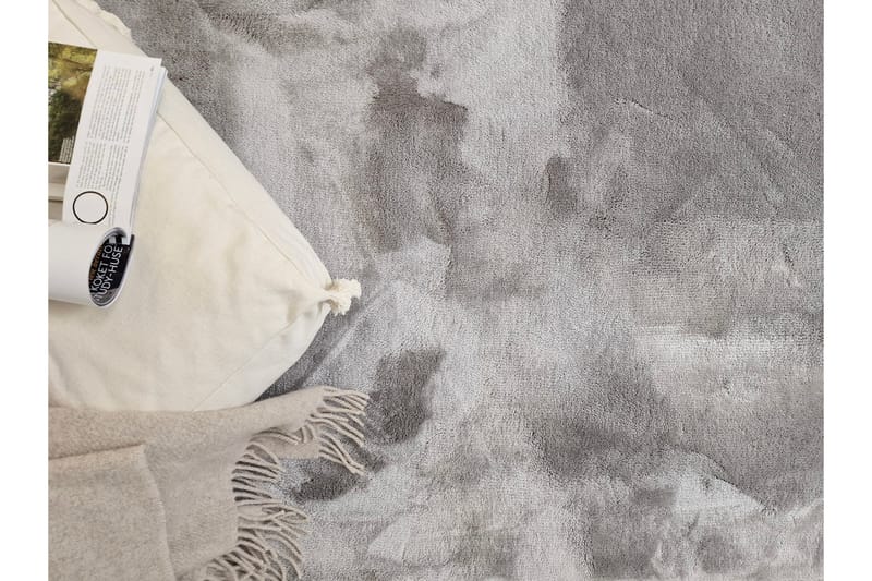 Cozy Ryeteppe 160 cm Rund - Sølv - Tekstiler & tepper - Teppe & matte - Moderne matte - Ryetepper