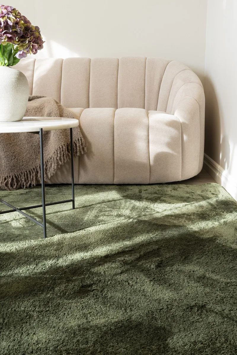 Cozy Ryeteppe 160x230 cm Rektangulær - Grønn - Tekstiler & tepper - Teppe & matte - Moderne matte - Ryetepper