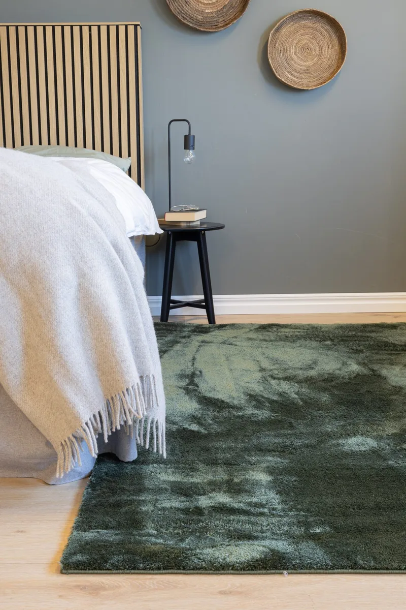 Cozy Ryeteppe 160x230 cm Rektangulær - Grønn - Tekstiler & tepper - Teppe & matte - Moderne matte - Ryetepper