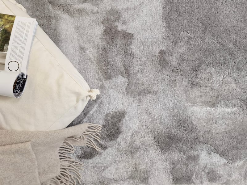 Cozy Ryeteppe 160x230 cm Rektangulær - Sølv - Tekstiler & tepper - Teppe & matte - Moderne matte - Ryetepper