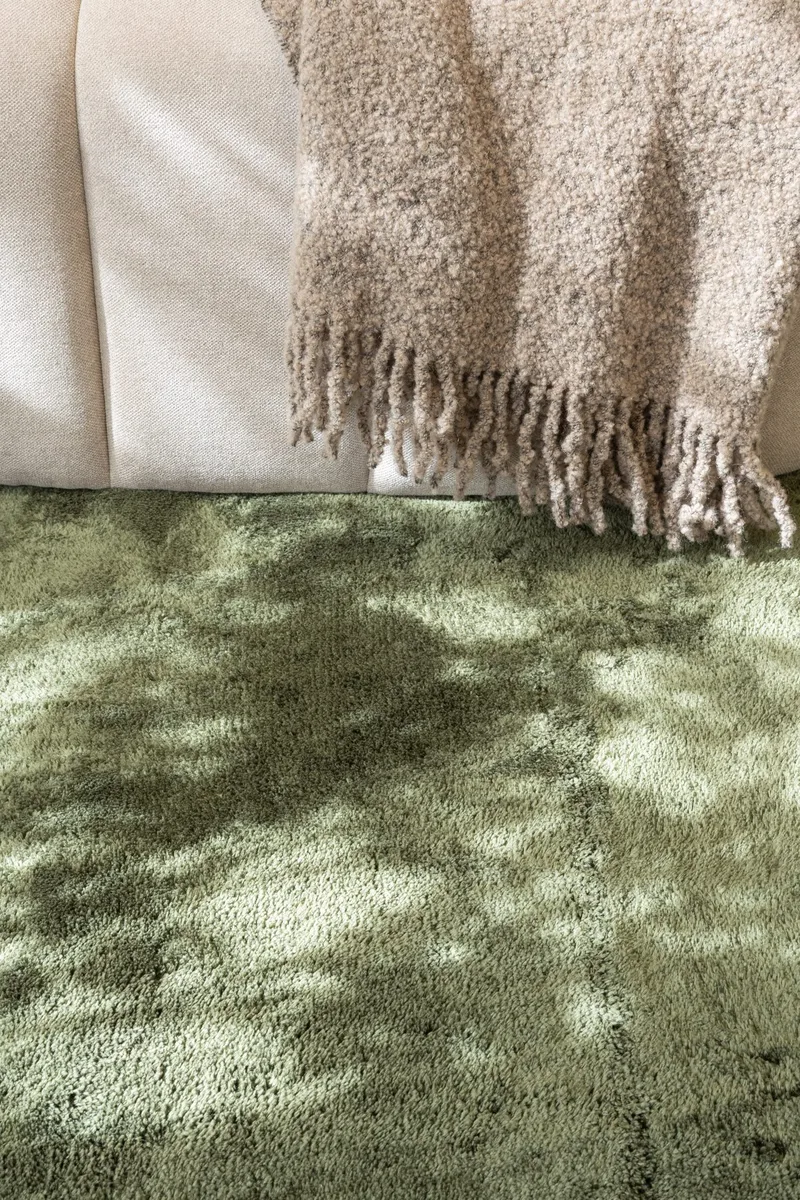 Cozy Ryeteppe 200x290 cm Rektangulær - Grønn - Tekstiler & tepper - Teppe & matte - Moderne matte - Ryetepper