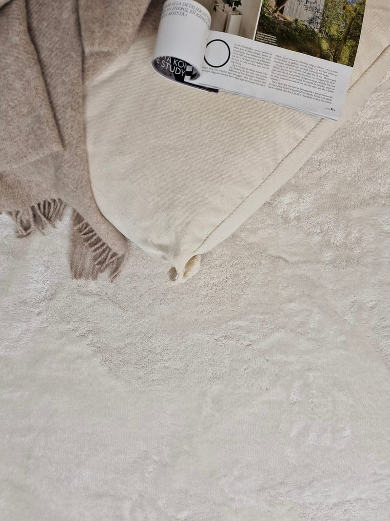 Cozy Ryeteppe 200x290 cm Rektangulær - Hvit - Tekstiler & tepper - Teppe & matte - Moderne matte - Ryetepper