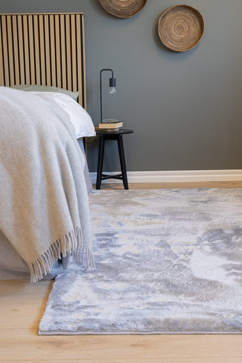 Cozy Ryeteppe 200x290 cm Rektangulær - Sølv - Tekstiler & tepper - Teppe & matte - Moderne matte - Ryetepper