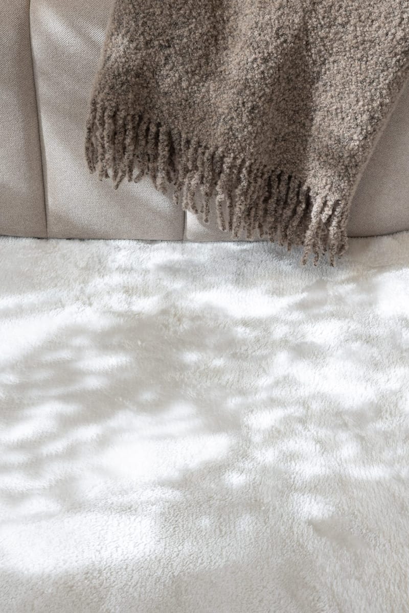 Cozy Ryeteppe 80x160 cm Rektangulær - Hvit - Tekstiler & tepper - Teppe & matte - Moderne matte - Ryetepper