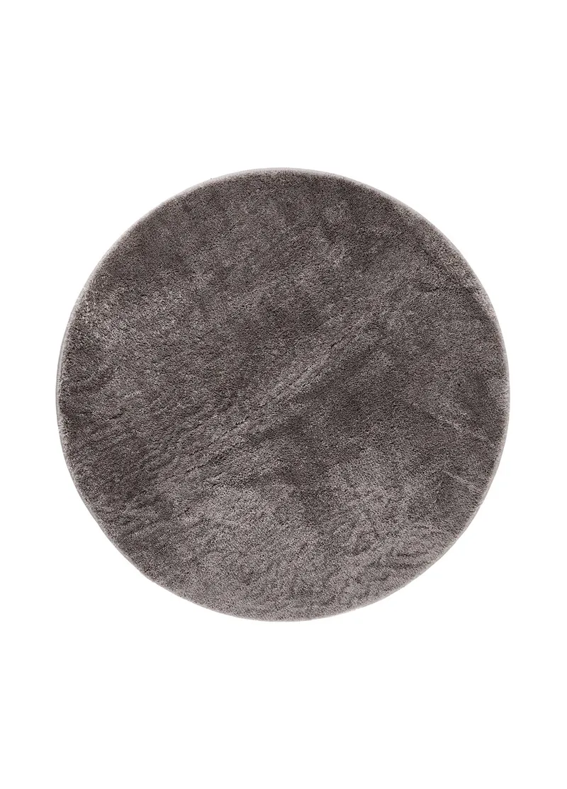 Cozy Ryeteppe Rundt 120 cm, Grå