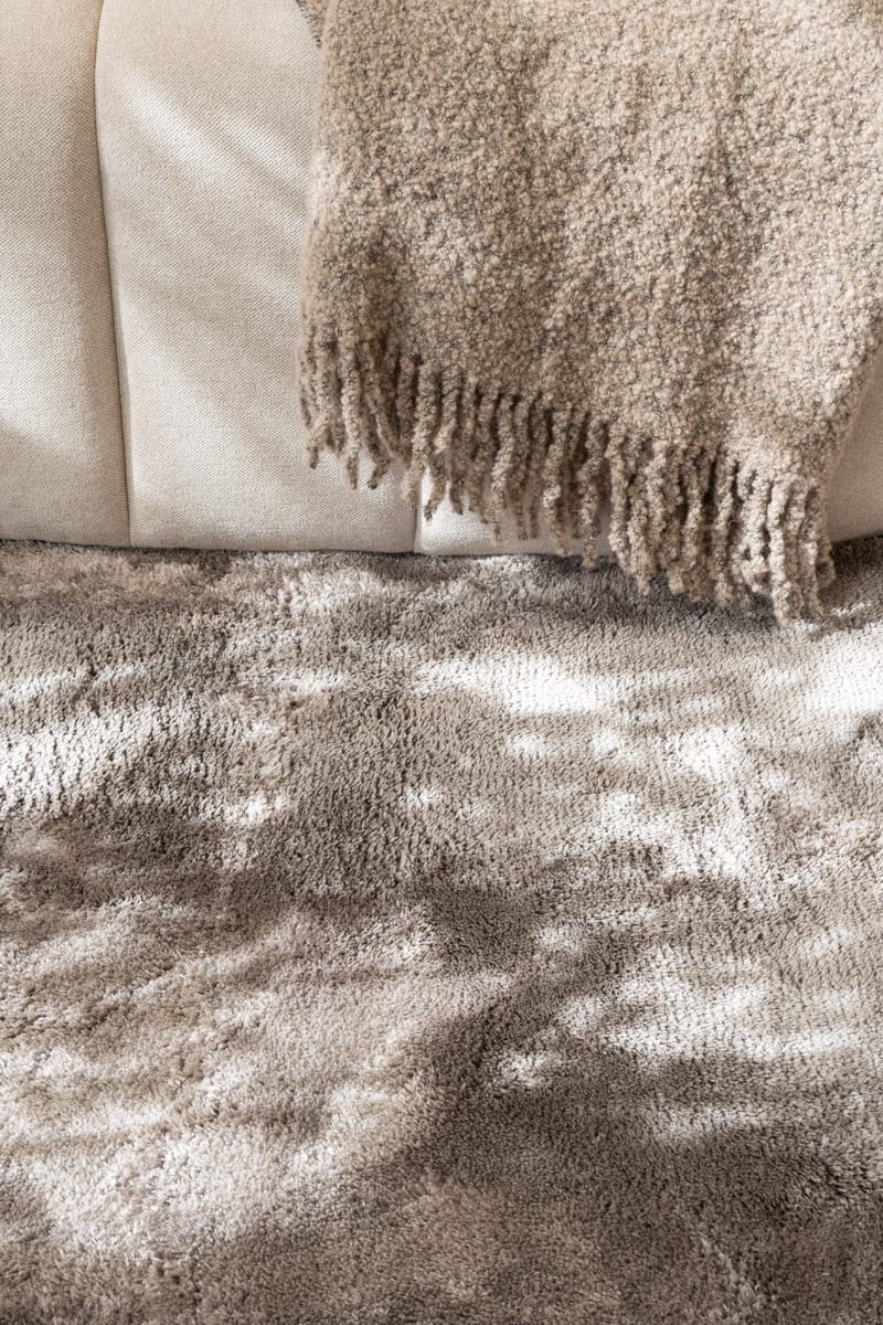 Cozy Ryeteppe Rundt 120 cm - Grå - Tekstiler & tepper - Teppe & matte - Moderne matte - Ryetepper