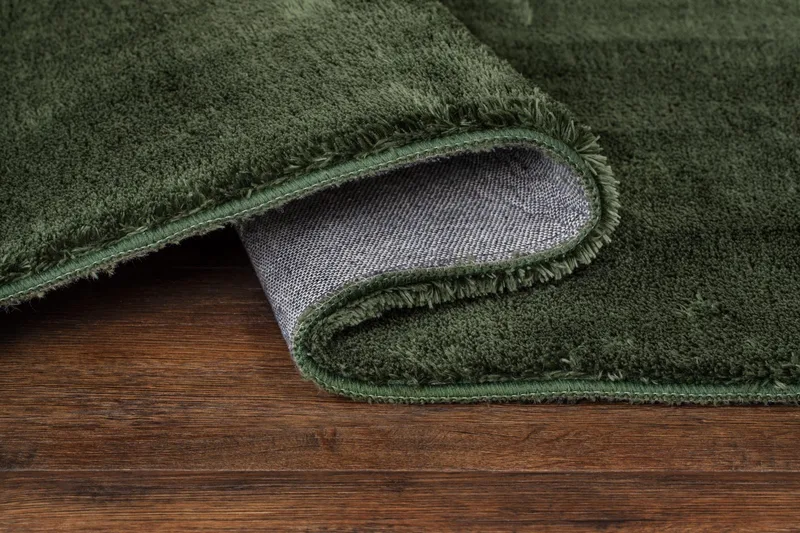 Cozy Ryeteppe Rundt 120 cm - Grønn - Tekstiler & tepper - Teppe & matte - Moderne matte - Ryetepper