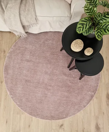 Feel Matte 160 Rund - Rosa - Tekstiler & tepper - Teppe & matte - Moderne matte - Ryetepper