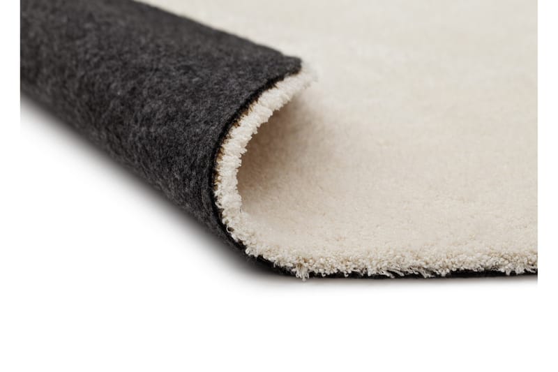 Feel Matte 240 Rund - Hvit - Tekstiler & tepper - Teppe & matte - Moderne matte - Ryetepper