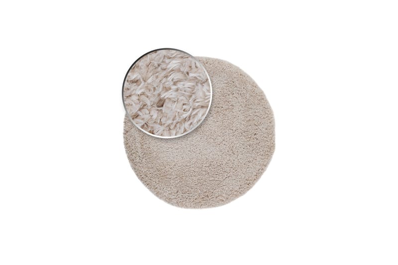 Floki Ryematte 240 cm Rund - Hvit - Tekstiler & tepper - Teppe & matte - Moderne matte - Ryetepper