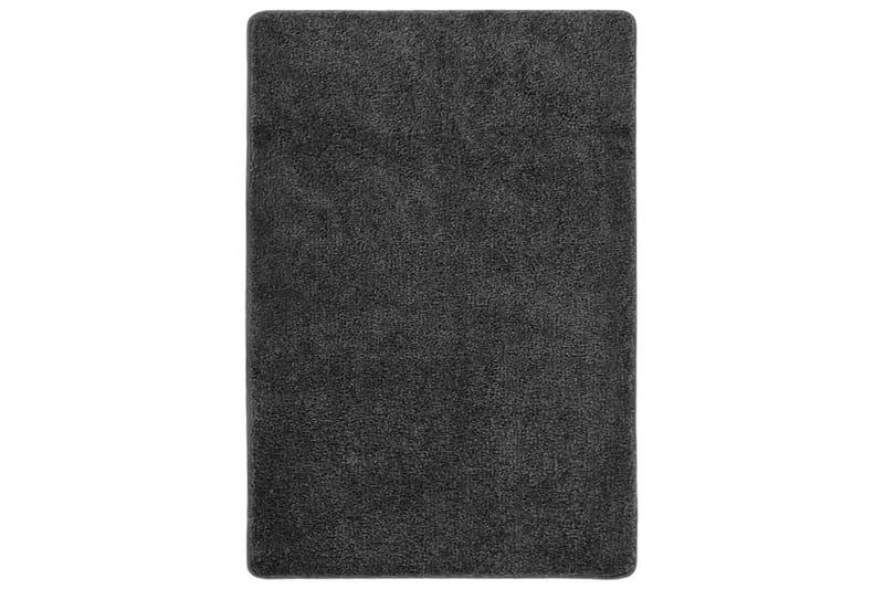 Flossteppe mørkegrå 160x230 cm sklisikkert - Grå - Ryetepper